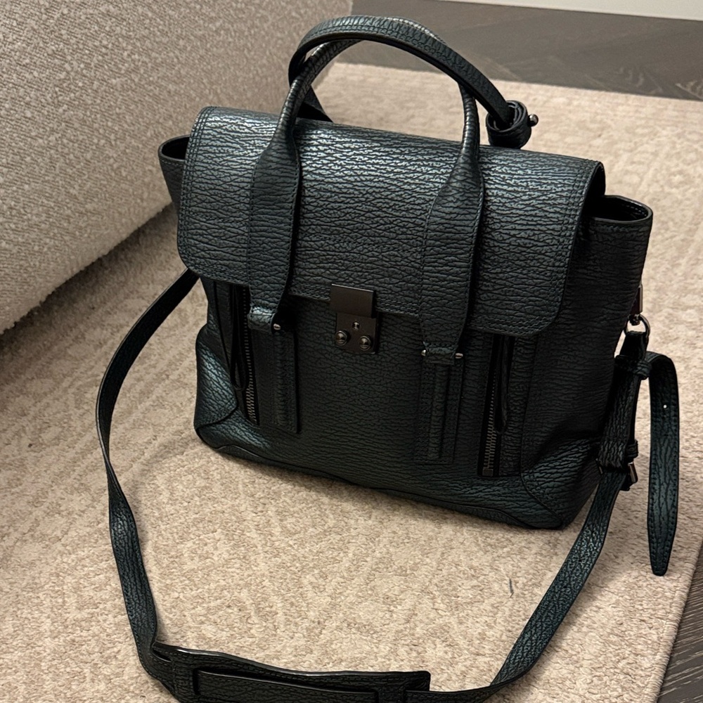 3.1 Phillip Lim Pashli Medium Ivy dark metallic Green Satchel